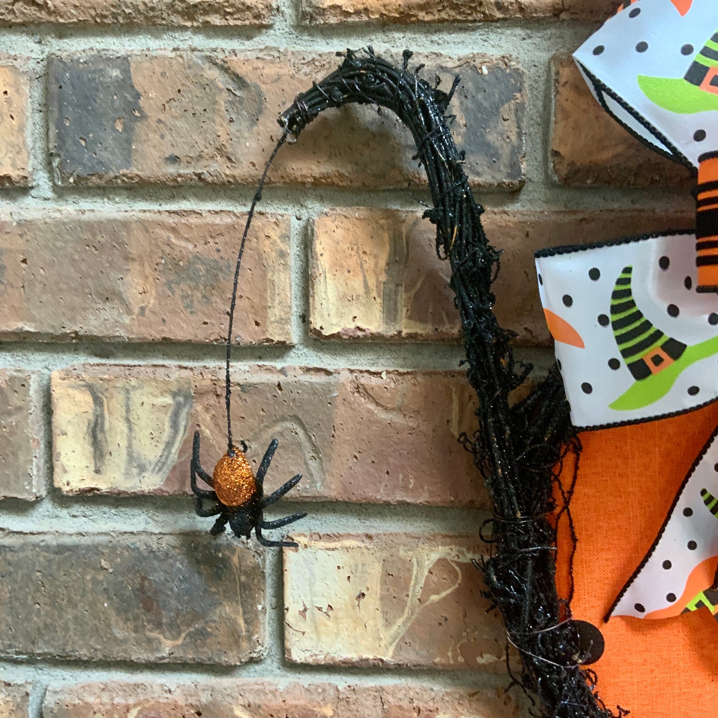 Halloween Cat Door Hanger, Halloween Cat Wreath, Witch Cat Decor, Cat Wreath For Halloween