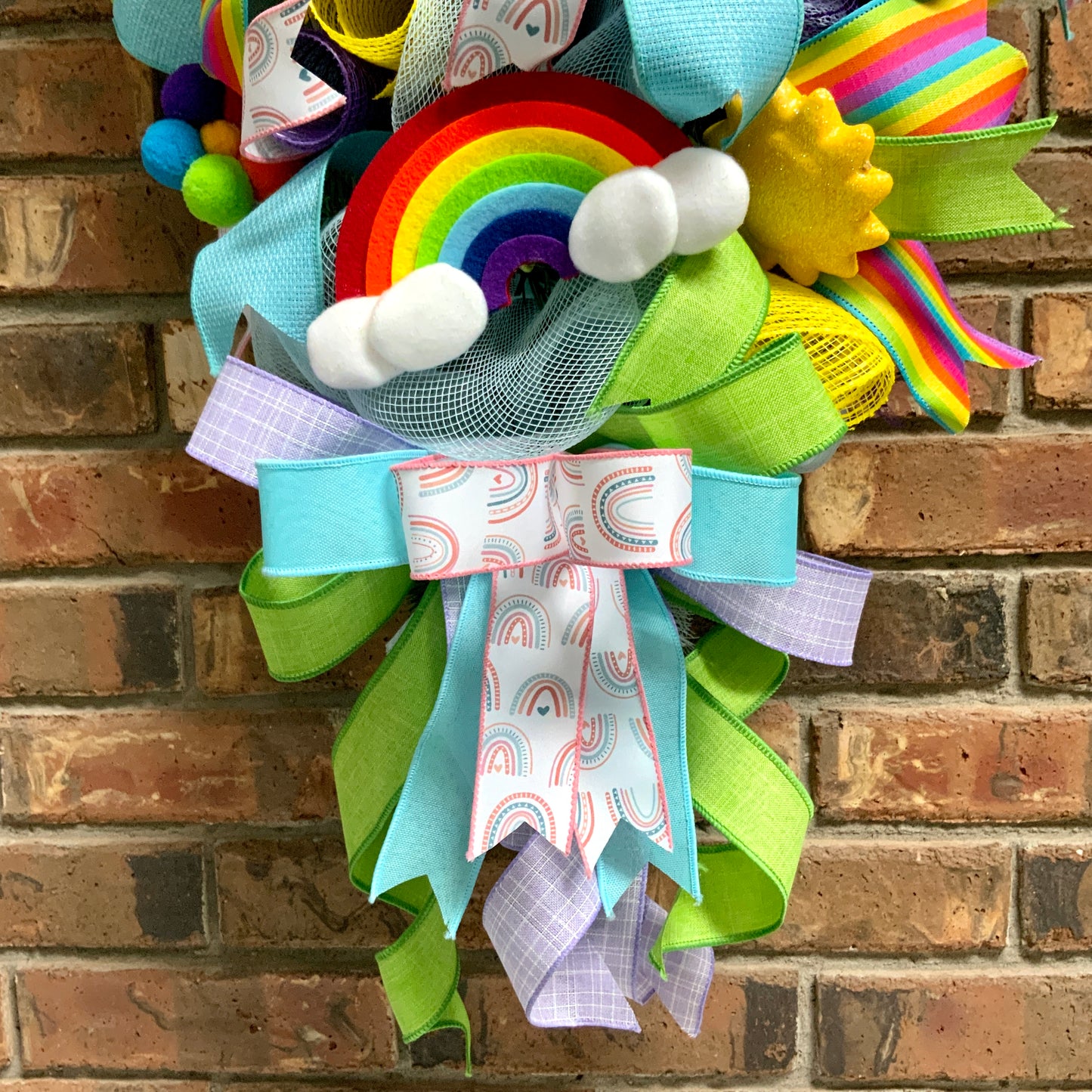 Snoopy Summer Wreath, Snoopy and Woodstock Decor, Summer Snoopy Door Hanger, Snoopy Swag, Colorful Summer Wreath, Rainbow Summer Wreath For Front Door