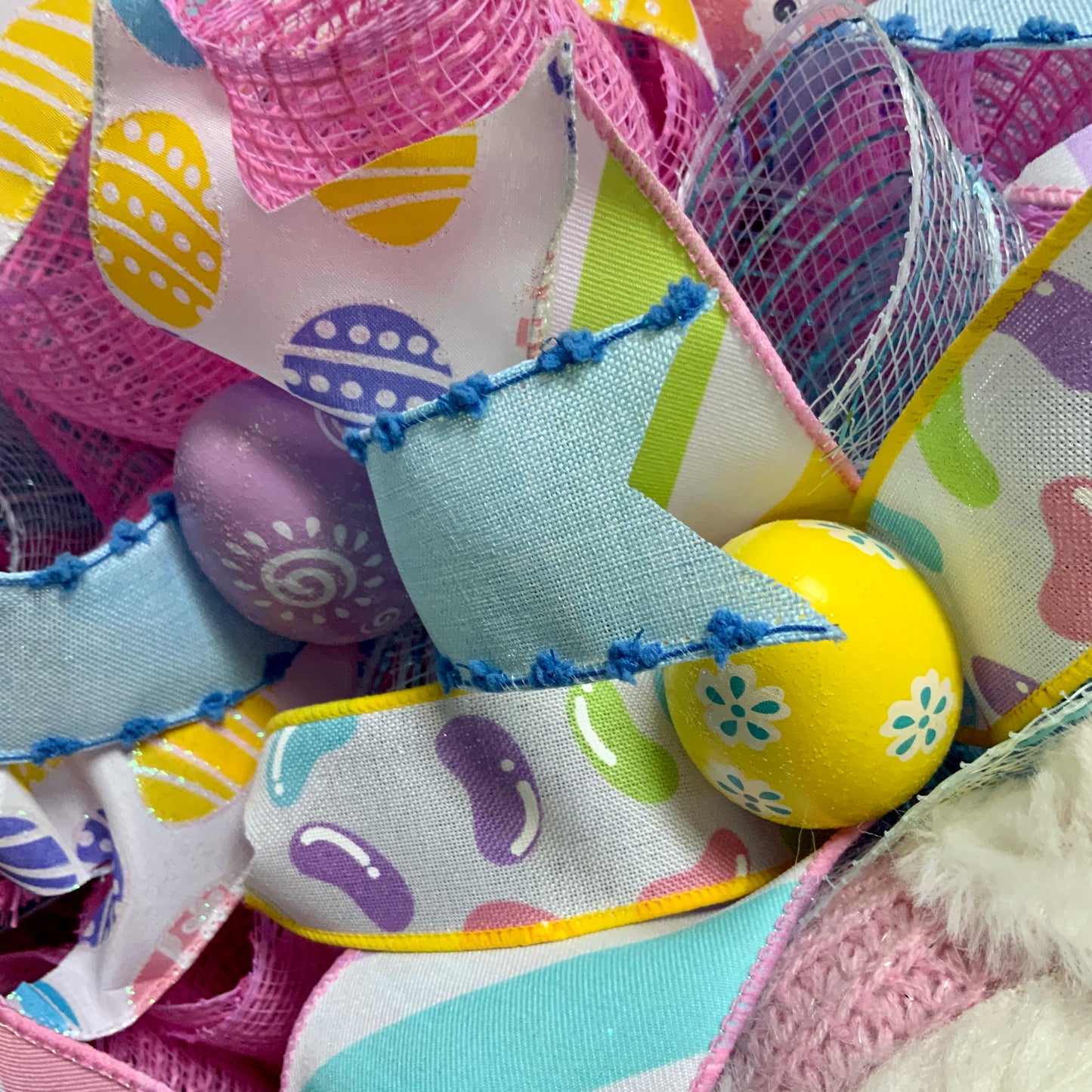 Easter Gnome Wreath, Hoppy Easter Wreath, Spring Gnome Wreath, Easter Pastel Wreath, Easter Egg Wreath, Easter Welcome Wreath For Front Door