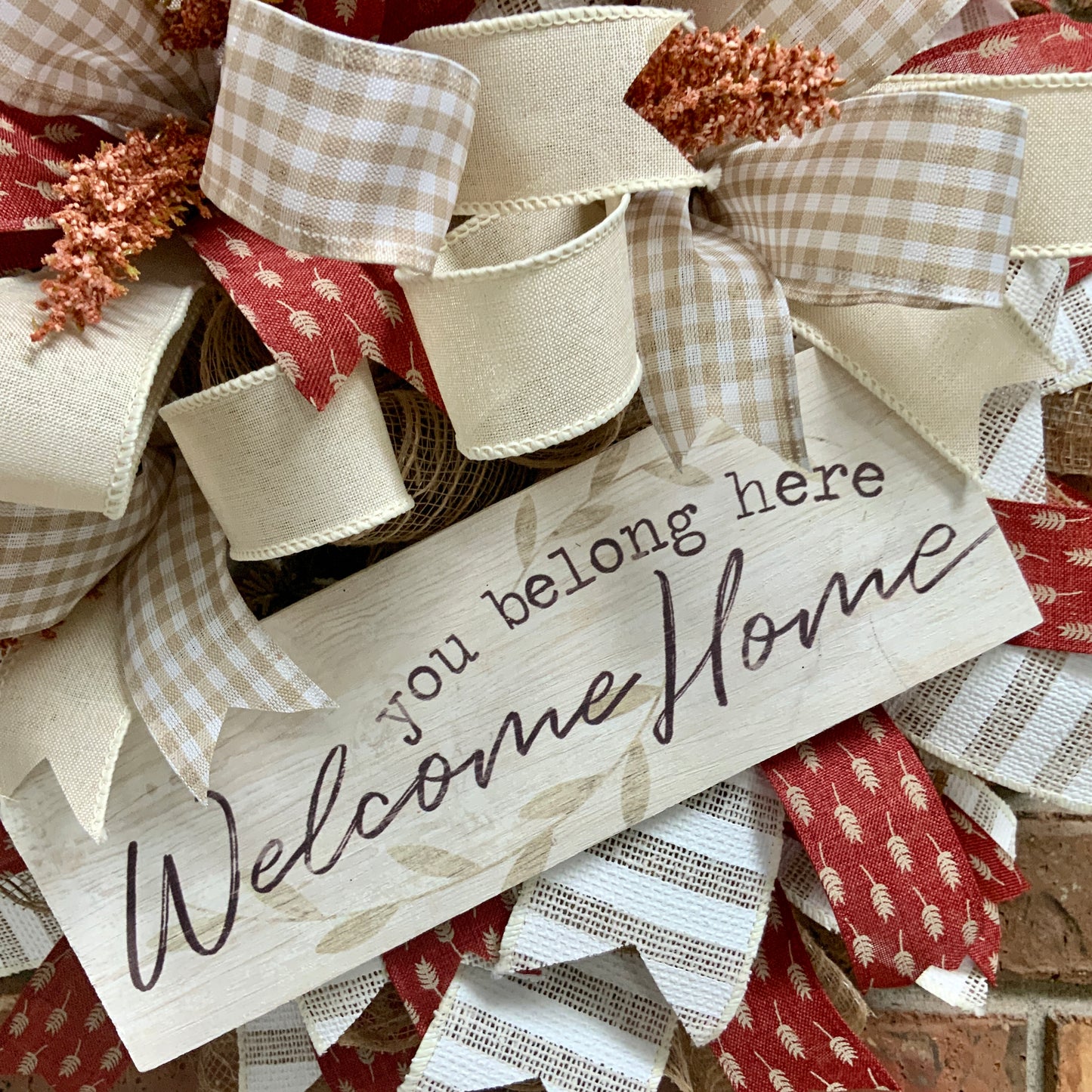 Welcome Home Wreath, Welcome Home Decor, Welcome Home Door Hanger For Front Door, Welcome Wreath, Fall Welcome Wreath