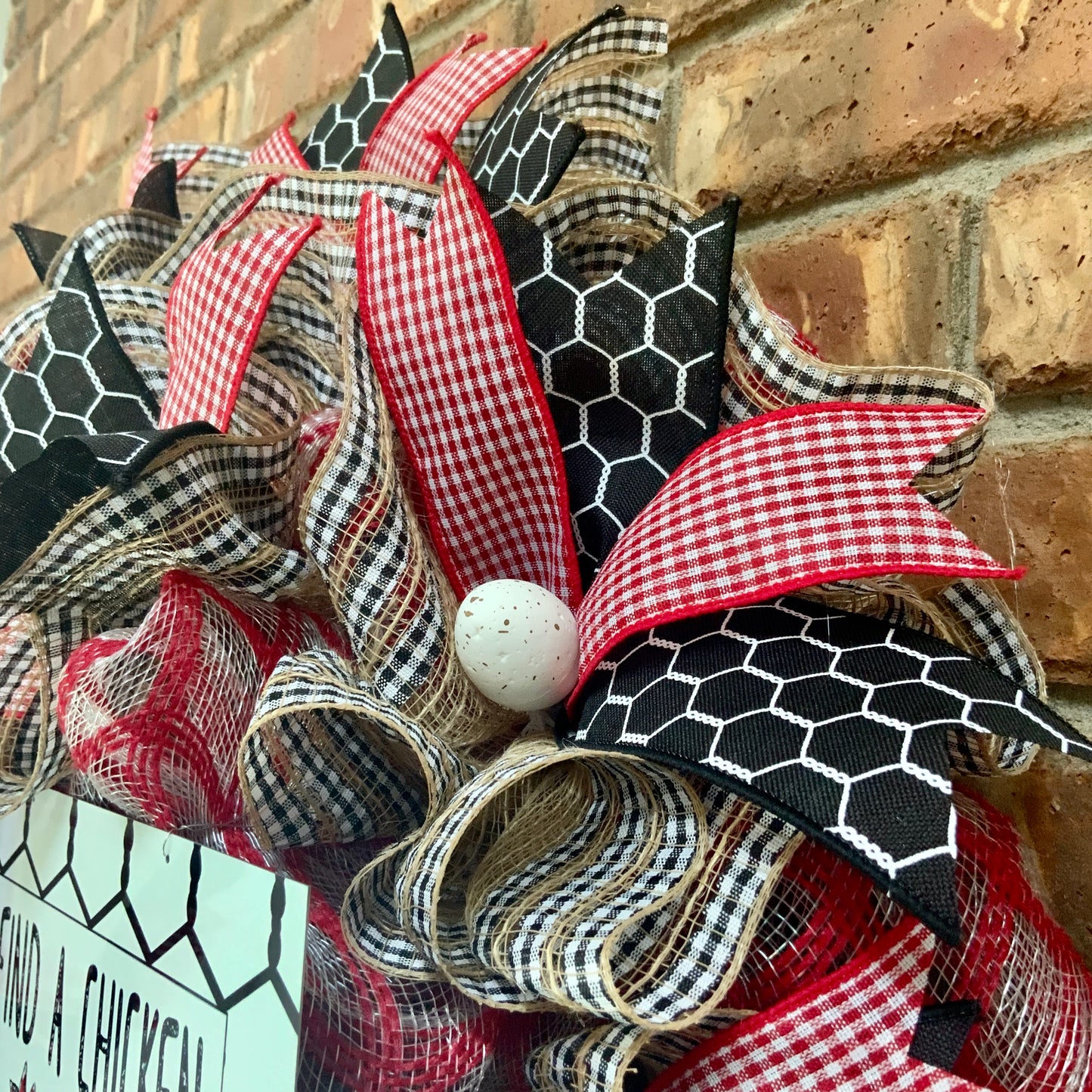Chicken Wreath, Rooster Farmhouse Wreath, Farm Country Wreath, Chicken Coop Wreath, Chicken Country Decor