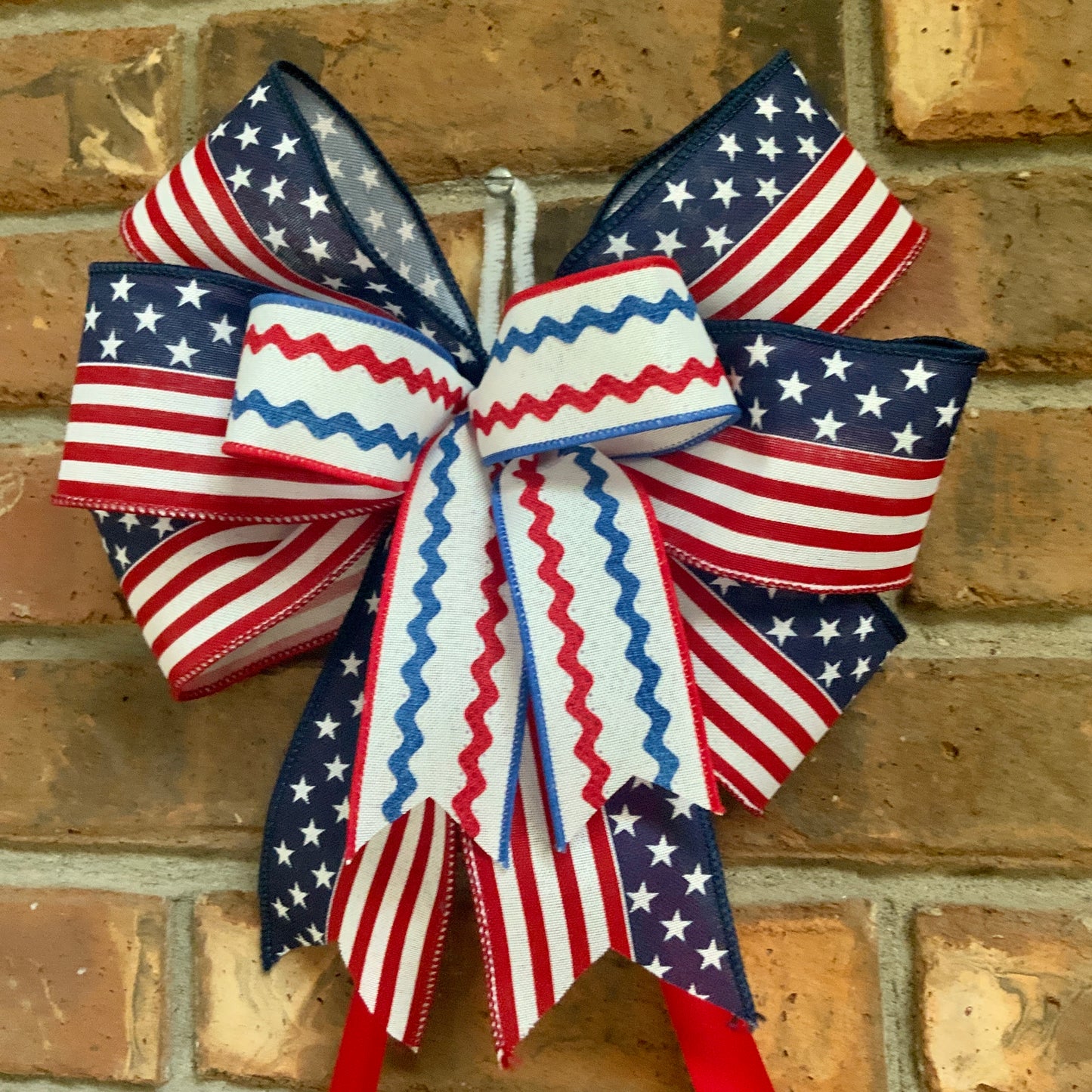 Patriotic Bicycle Door Hanger, Summer Bicycle Wreath, Patriotic Bicycle Wreath, American Summer Wreath, American Flag Wreath, Memorial Day Wreath, Fourth Of July Wreath, Labor Day Wreath