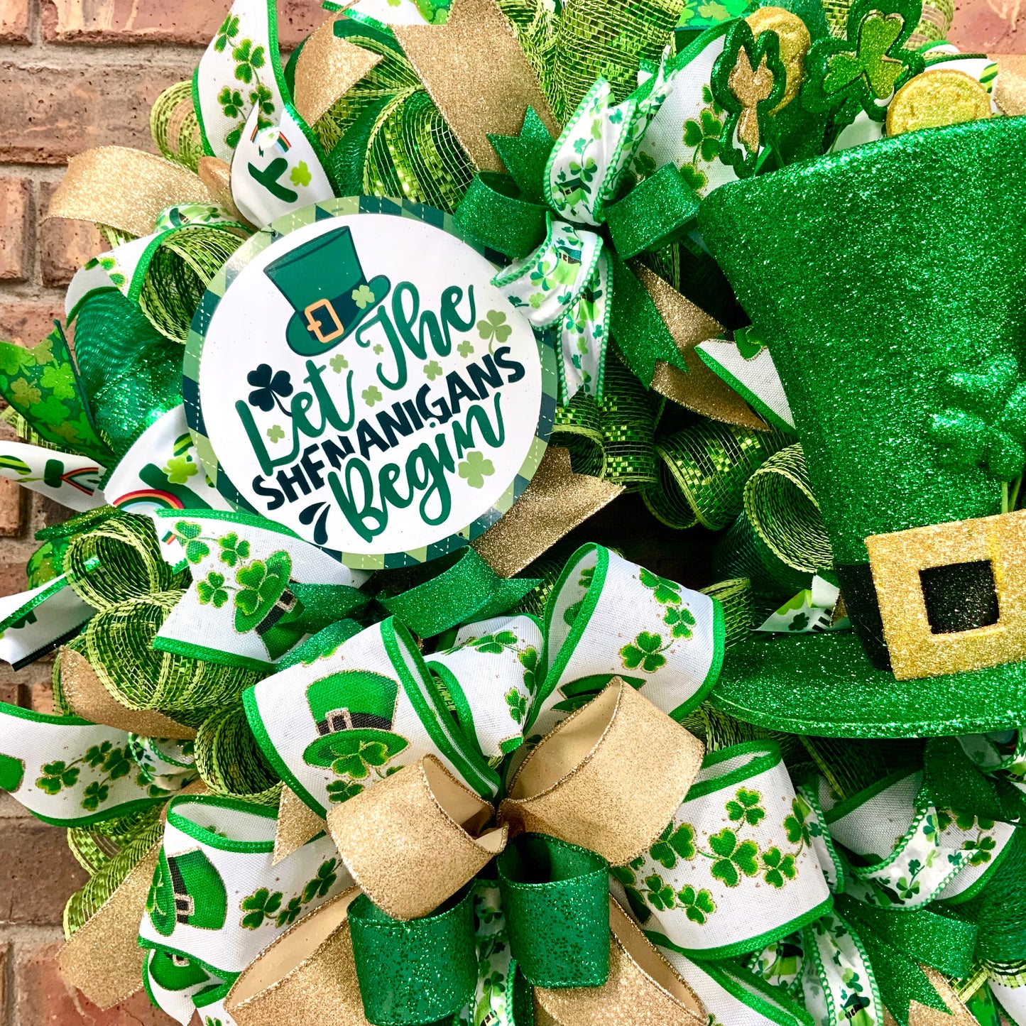 Irish Blessing Wreath, Irish Wreath, Shamrock Wreath, St Patrick Day Wreath, Irish Blessing Decor, St Patrick Day Decor, 2025-2