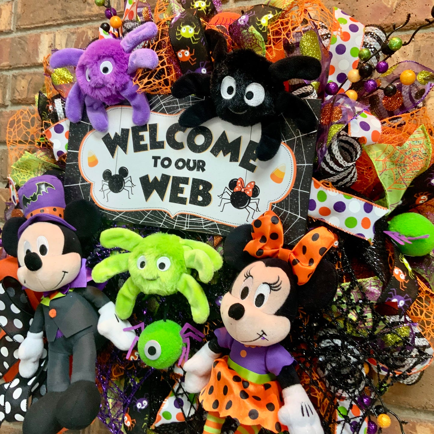Mickey and Minnie Wreath, Mickey Mouse Wreath, Minnie Mouse Door Hanger, Mickey Mouse Halloween Wreath, Mickey and Minnie Halloween Decor, 2025