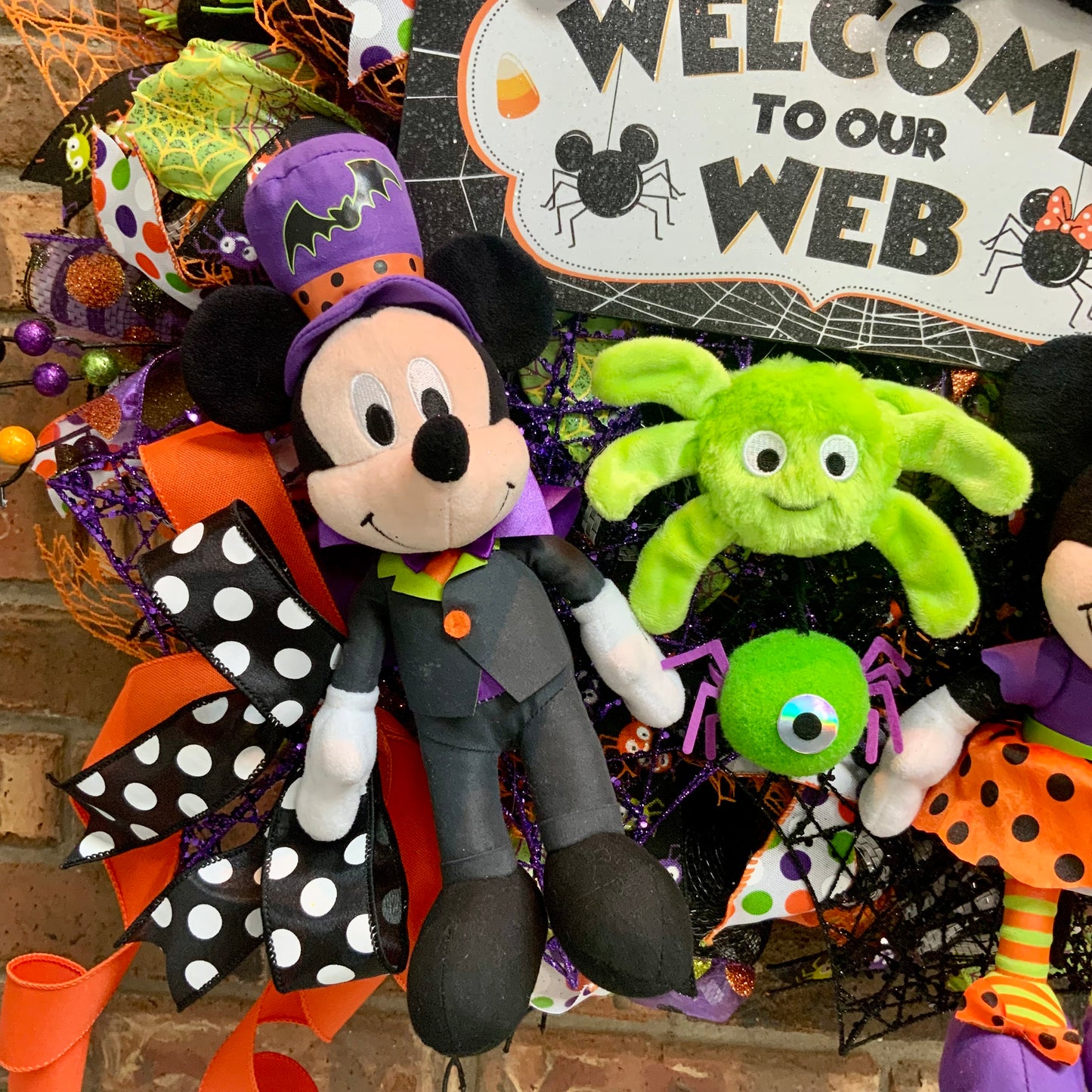 Mickey and Minnie Wreath, Mickey Mouse Wreath, Minnie Mouse Door Hanger, Mickey Mouse Halloween Wreath, Mickey and Minnie Halloween Decor, 2025