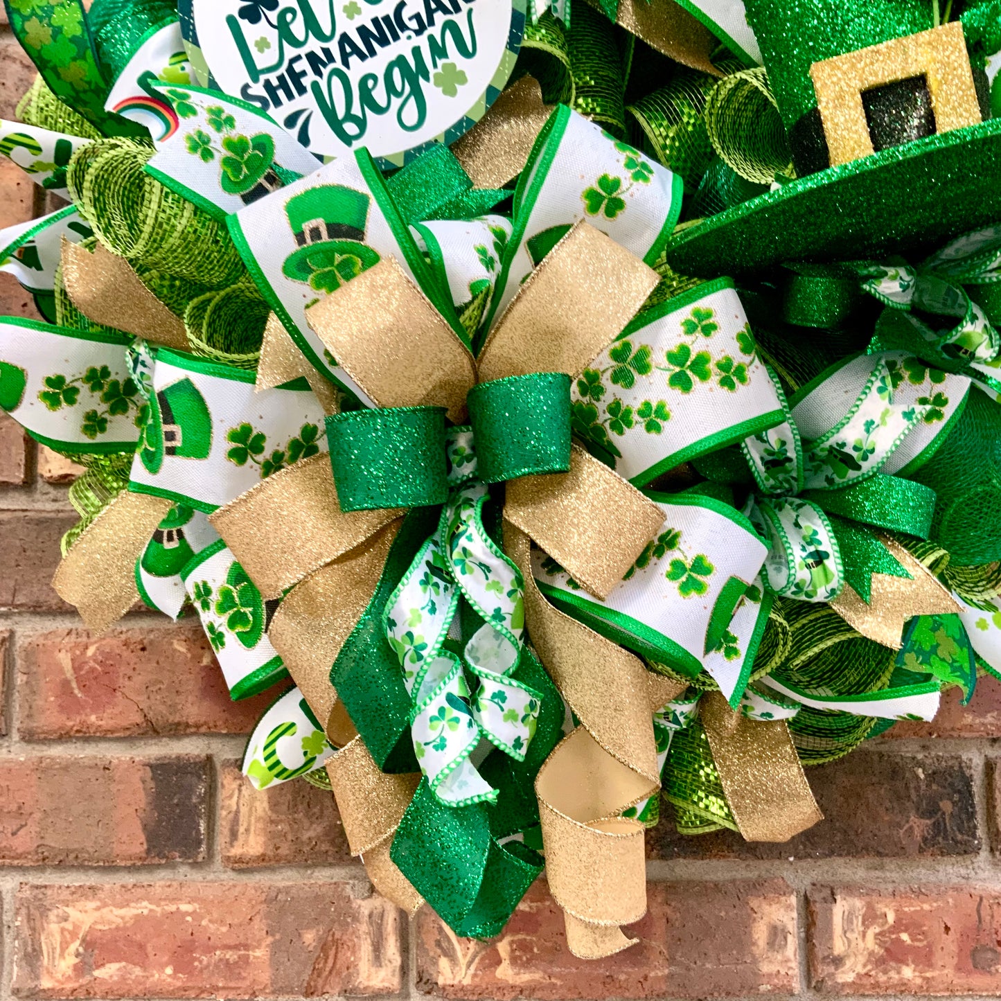 Irish Blessing Wreath, Irish Wreath, Shamrock Wreath, St Patrick Day Wreath, Irish Blessing Decor, St Patrick Day Decor, 2025-2