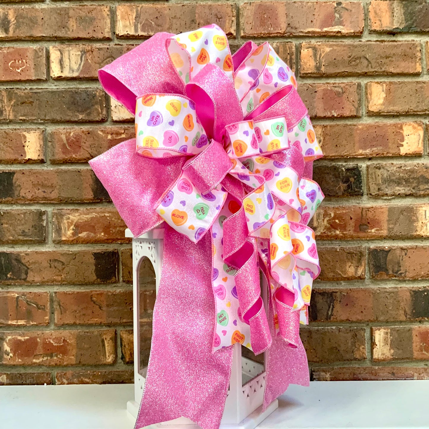 Valentine Bow, Valentine Lantern Bow, Valentine Mailbox Bow, Valentine Bow For Wreaths, Valentine Sconce Bow, 2025