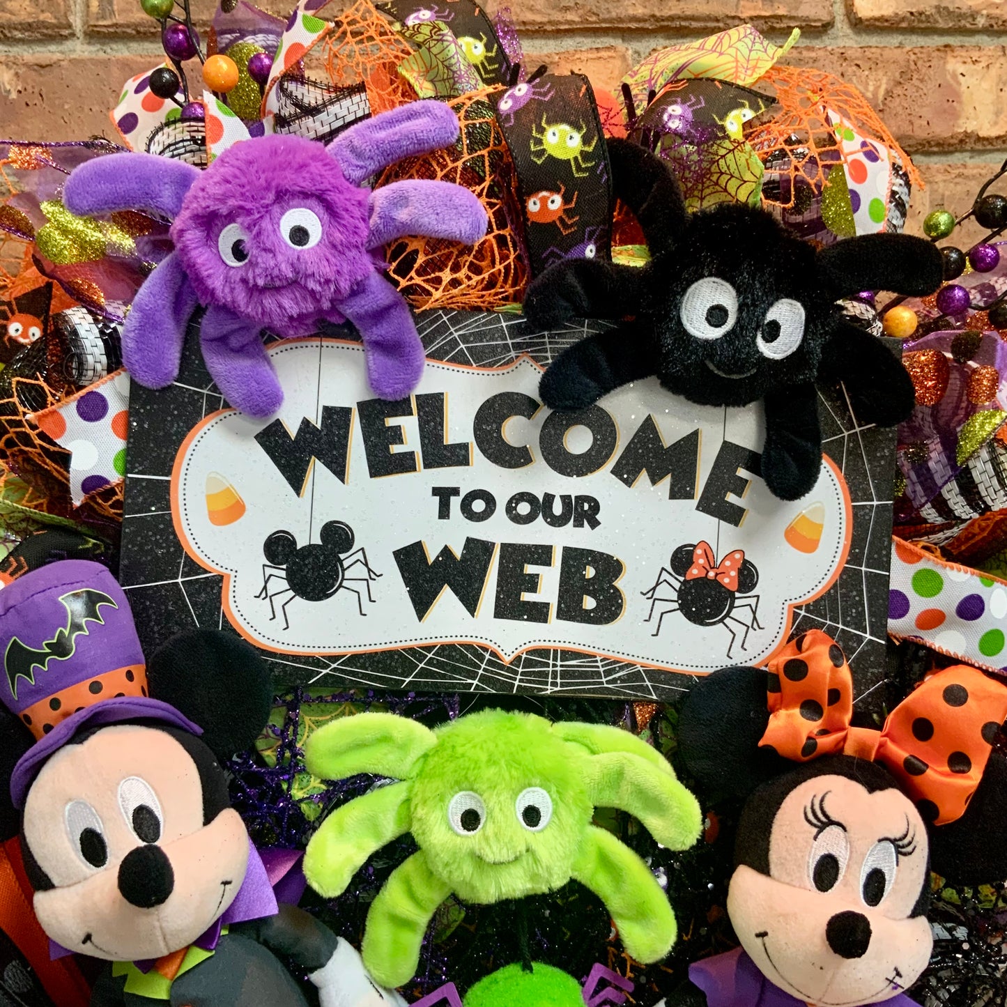 Mickey and Minnie Wreath, Mickey Mouse Wreath, Minnie Mouse Door Hanger, Mickey Mouse Halloween Wreath, Mickey and Minnie Halloween Decor, 2025