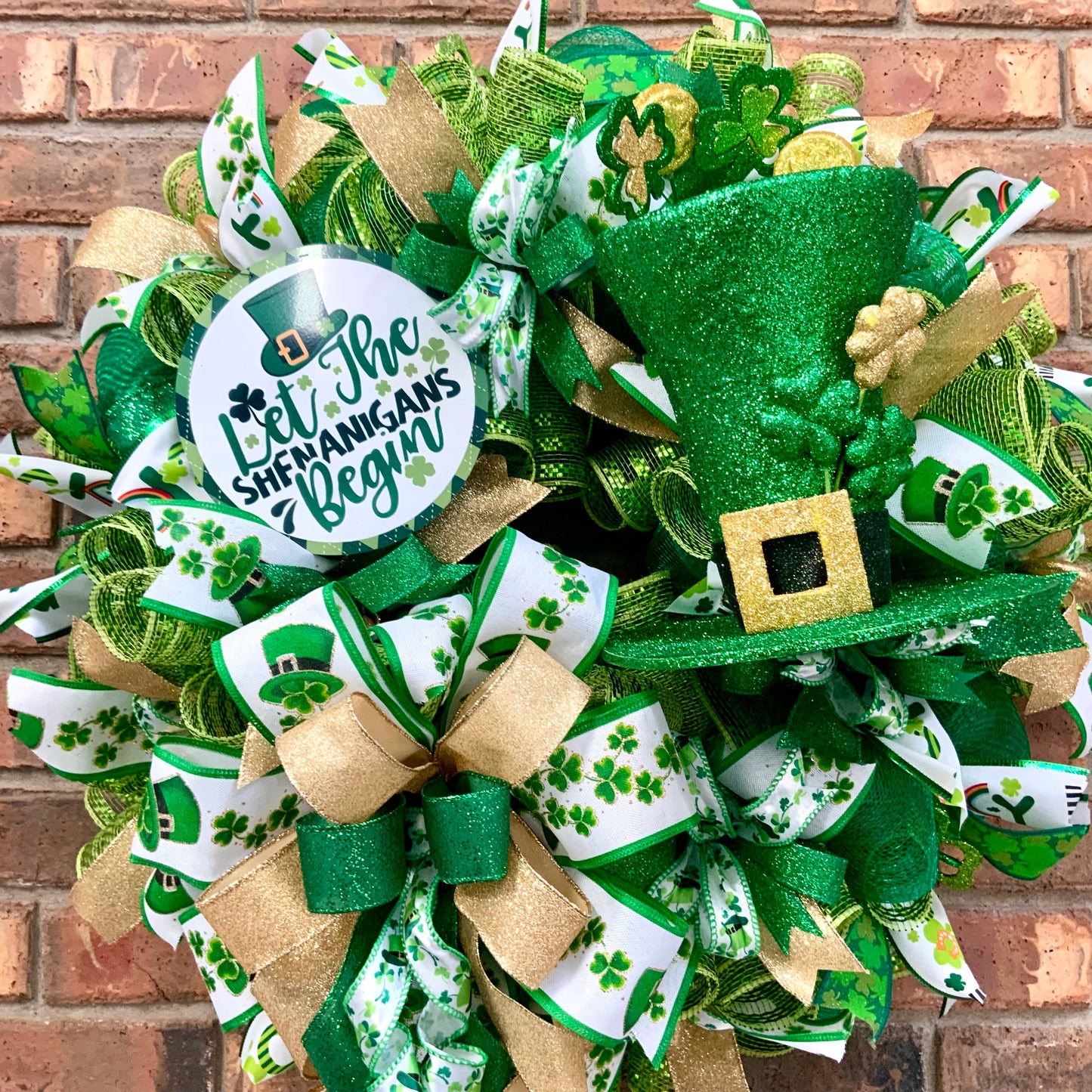 Irish Blessing Wreath, Irish Wreath, Shamrock Wreath, St Patrick Day Wreath, Irish Blessing Decor, St Patrick Day Decor, 2025-2