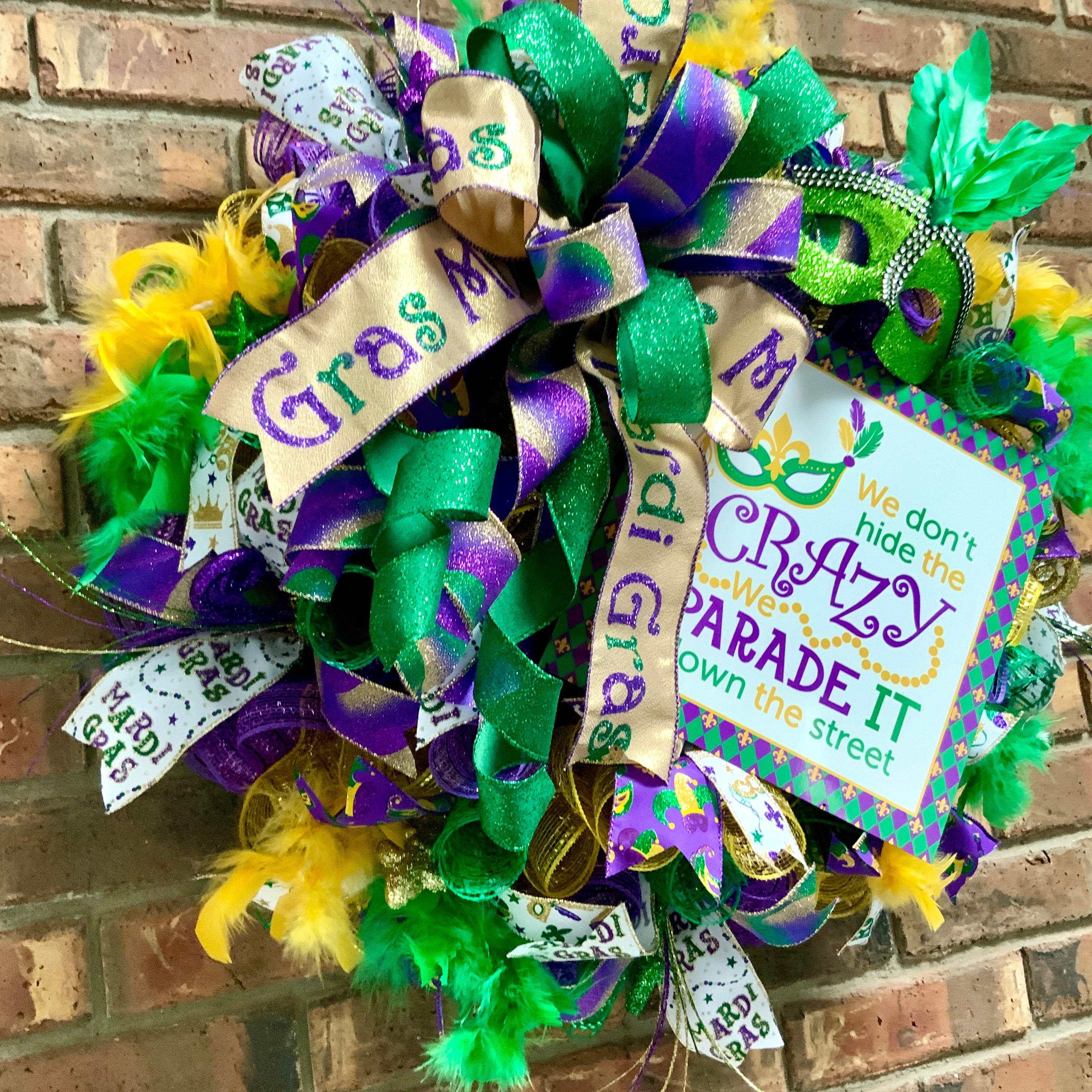 Selling Mardi Gras Wreath