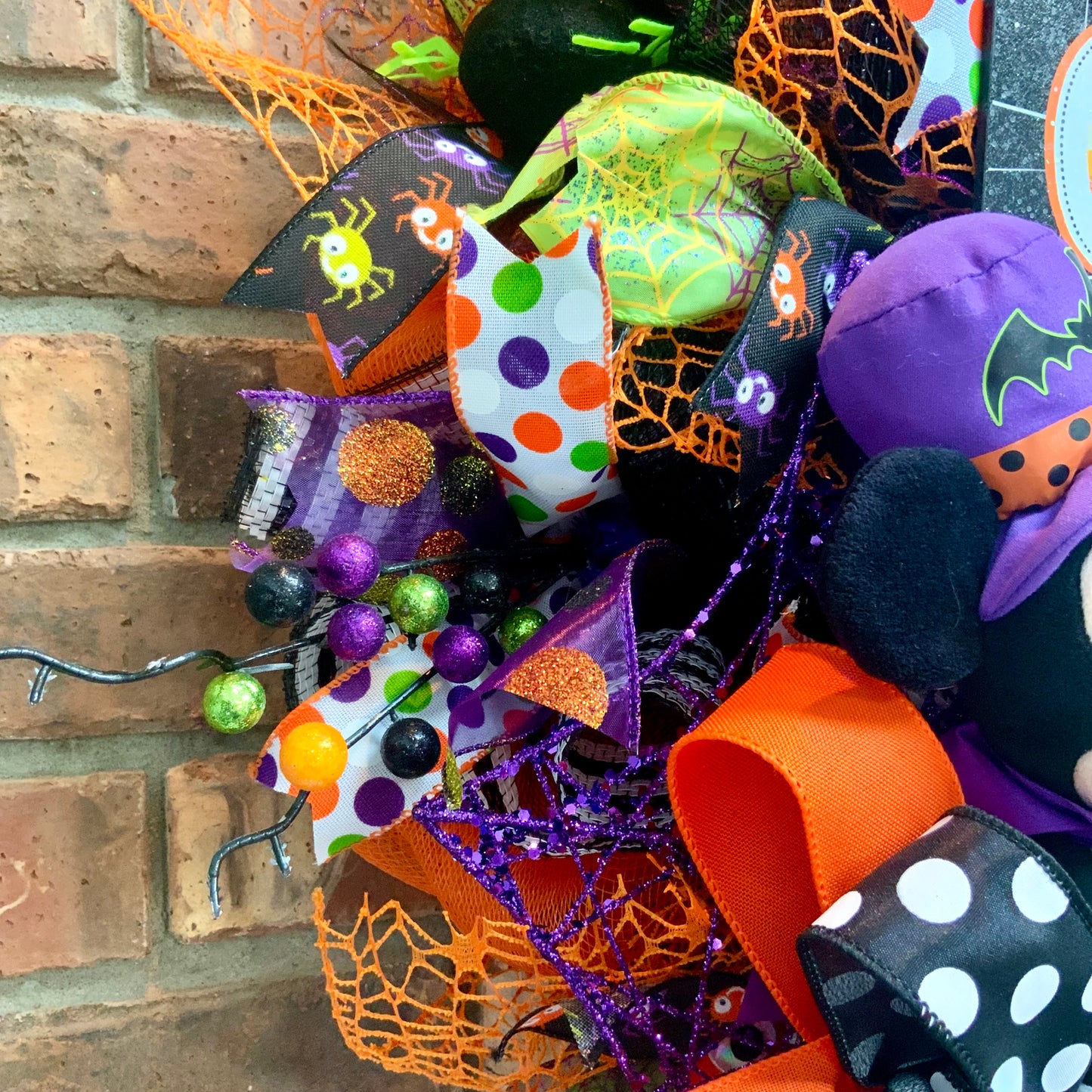 Mickey and Minnie Wreath, Mickey Mouse Wreath, Minnie Mouse Door Hanger, Mickey Mouse Halloween Wreath, Mickey and Minnie Halloween Decor, 2025