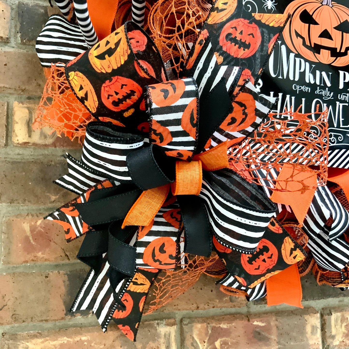 Jack Skellington Wreath, Halloween Welcome Wreath, Happy Halloween Decor, Halloween Jack Skellington Door Hanger