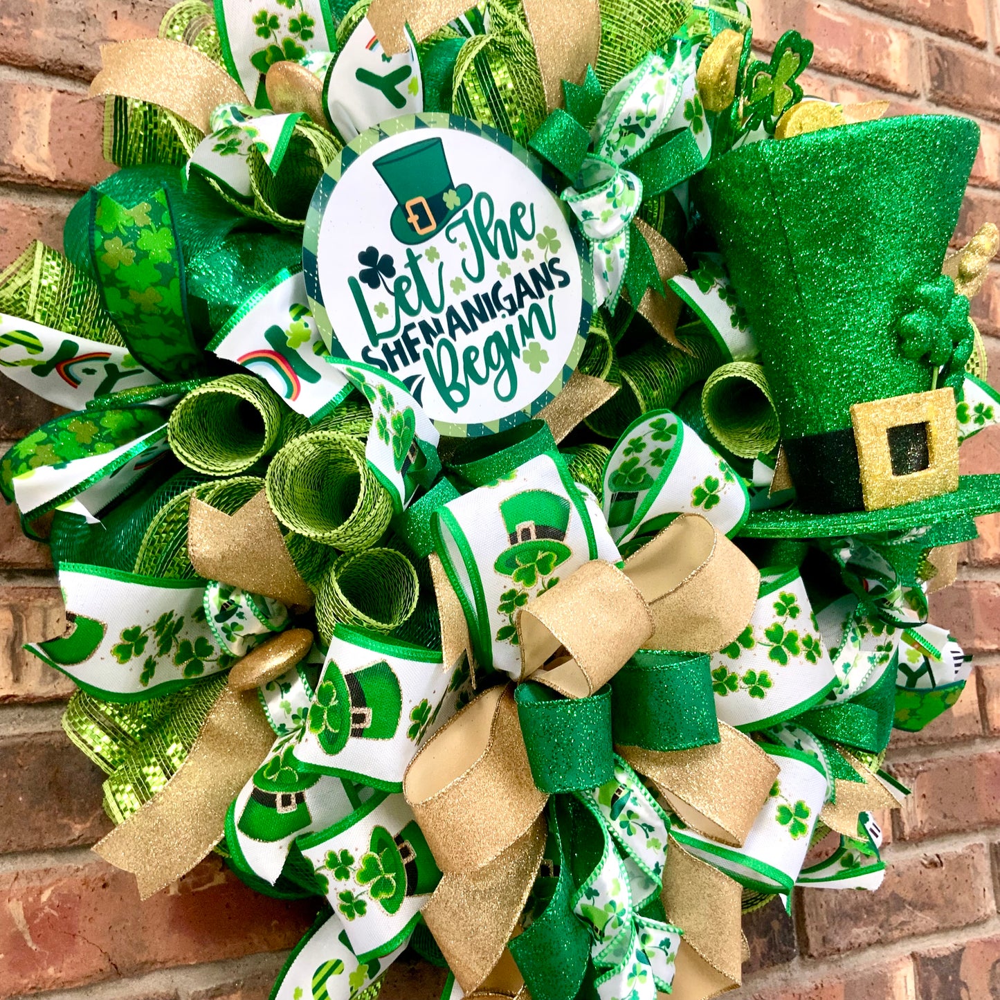 Irish Blessing Wreath, Irish Wreath, Shamrock Wreath, St Patrick Day Wreath, Irish Blessing Decor, St Patrick Day Decor, 2025-2