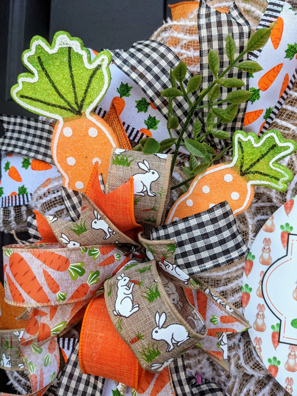Easter Welcome Wreath, Easter Carrot Wreath, Easter Carrot Wreath, Easter Pancake Wreath, Happy Easter Wreath
