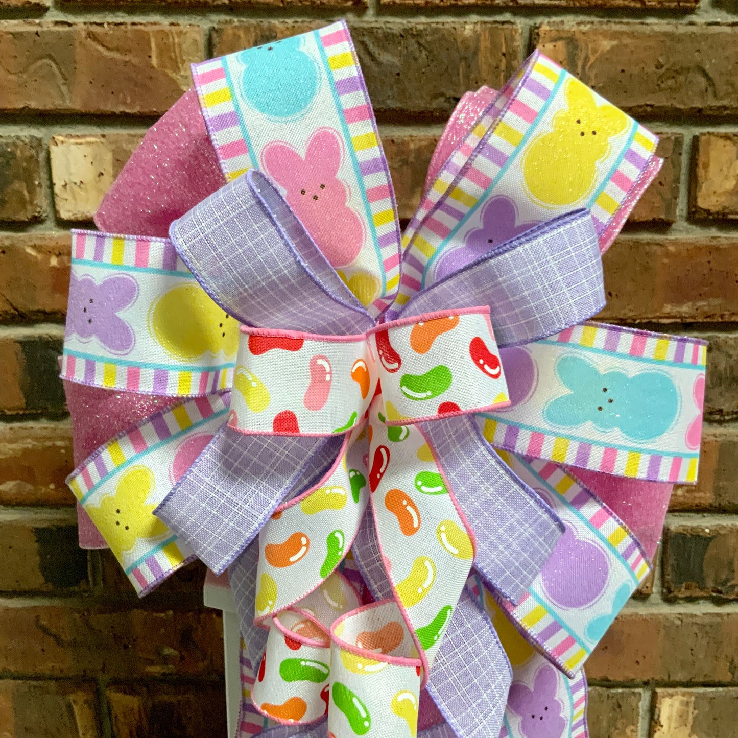 Easter Bow, Easter Peeps Bow, Easter Bunny Bow, Easter Lantern Bow, Easter Mailbox Bow, Easter Bow For Wreath