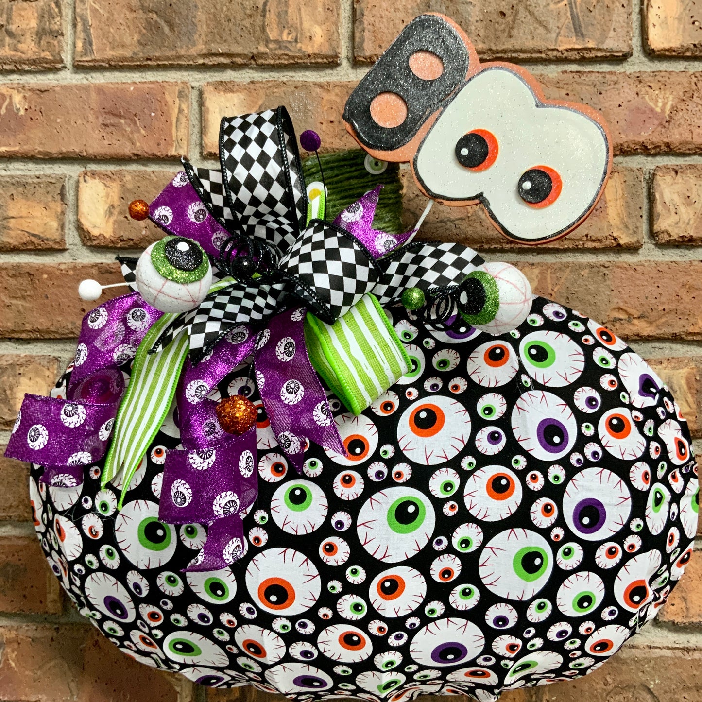 Eyeball Wreath, Boo Wreath, Halloween Wreath, Halloween Decor, Halloween Boo Wreath, Creepy Decor, Halloween Pumpkin Wreath
