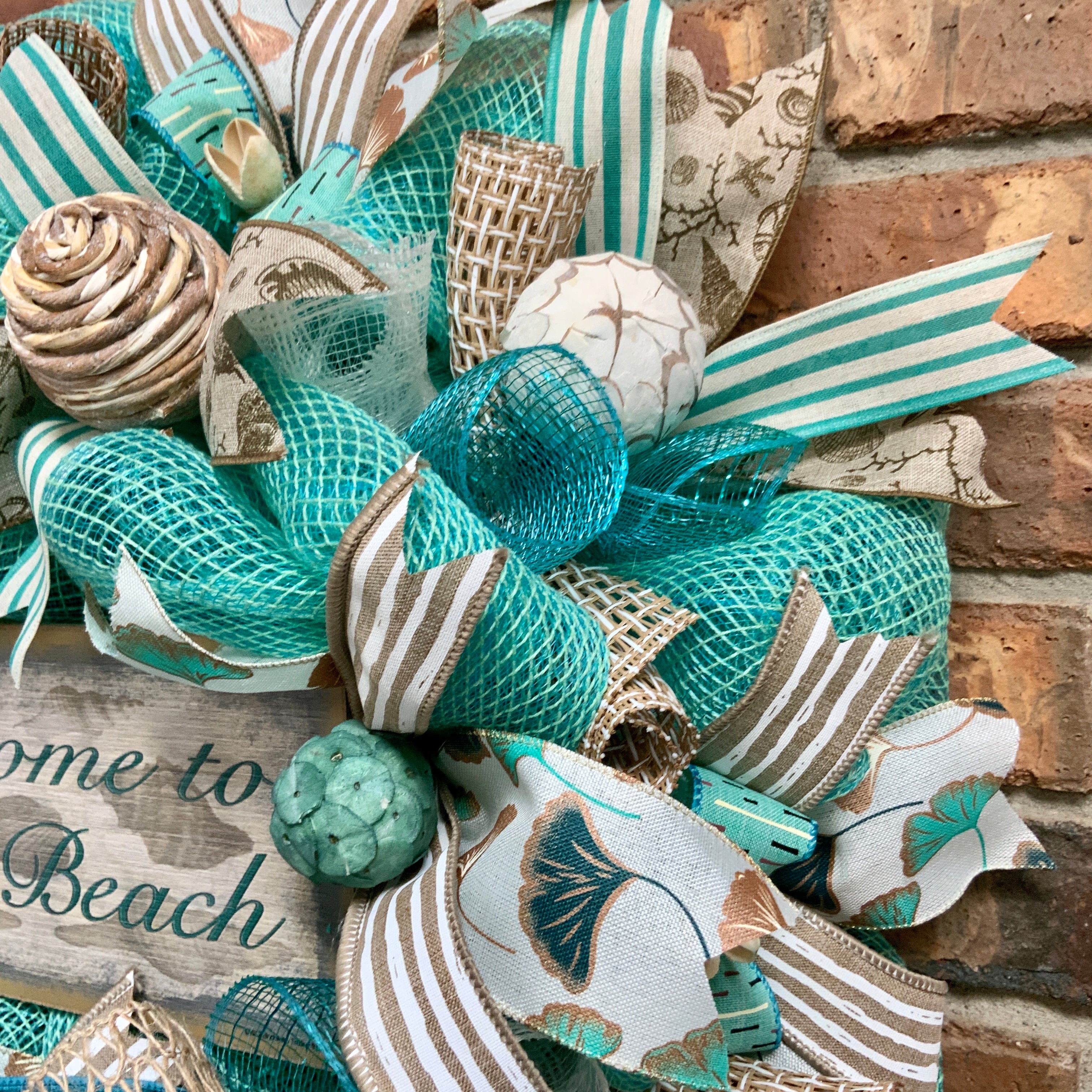 Coastal Beach door decor, outlet Beach Wreath, Coastal home decor, Beach Welcome Wreath