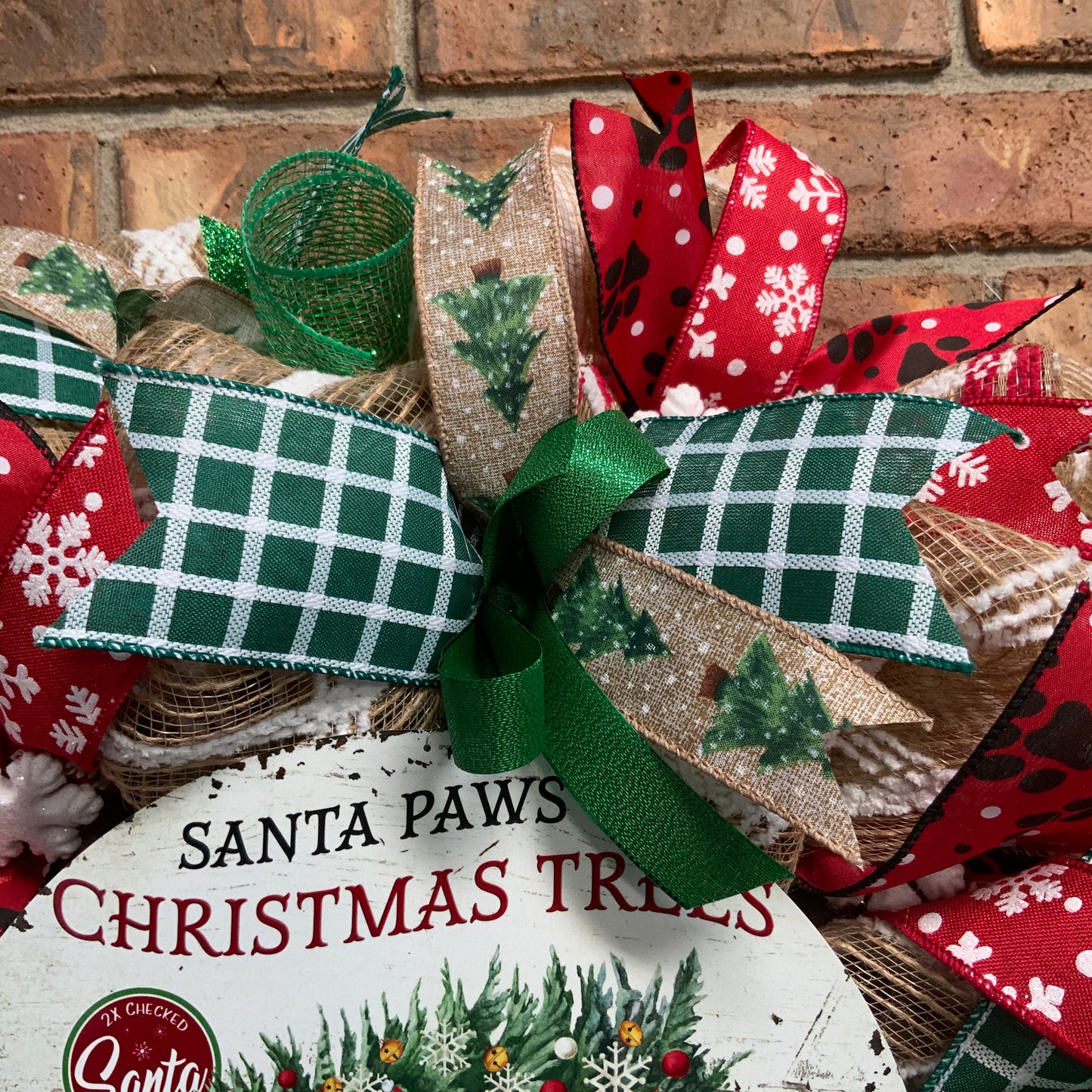 Wishing You A Golden Holiday Wreath, Christmas Dog Wreath, We Believe In Santa Paws Wreath, Christmas Dog Decor, Dog Wreath, Christmas Dog Door Hanger, Custom Order