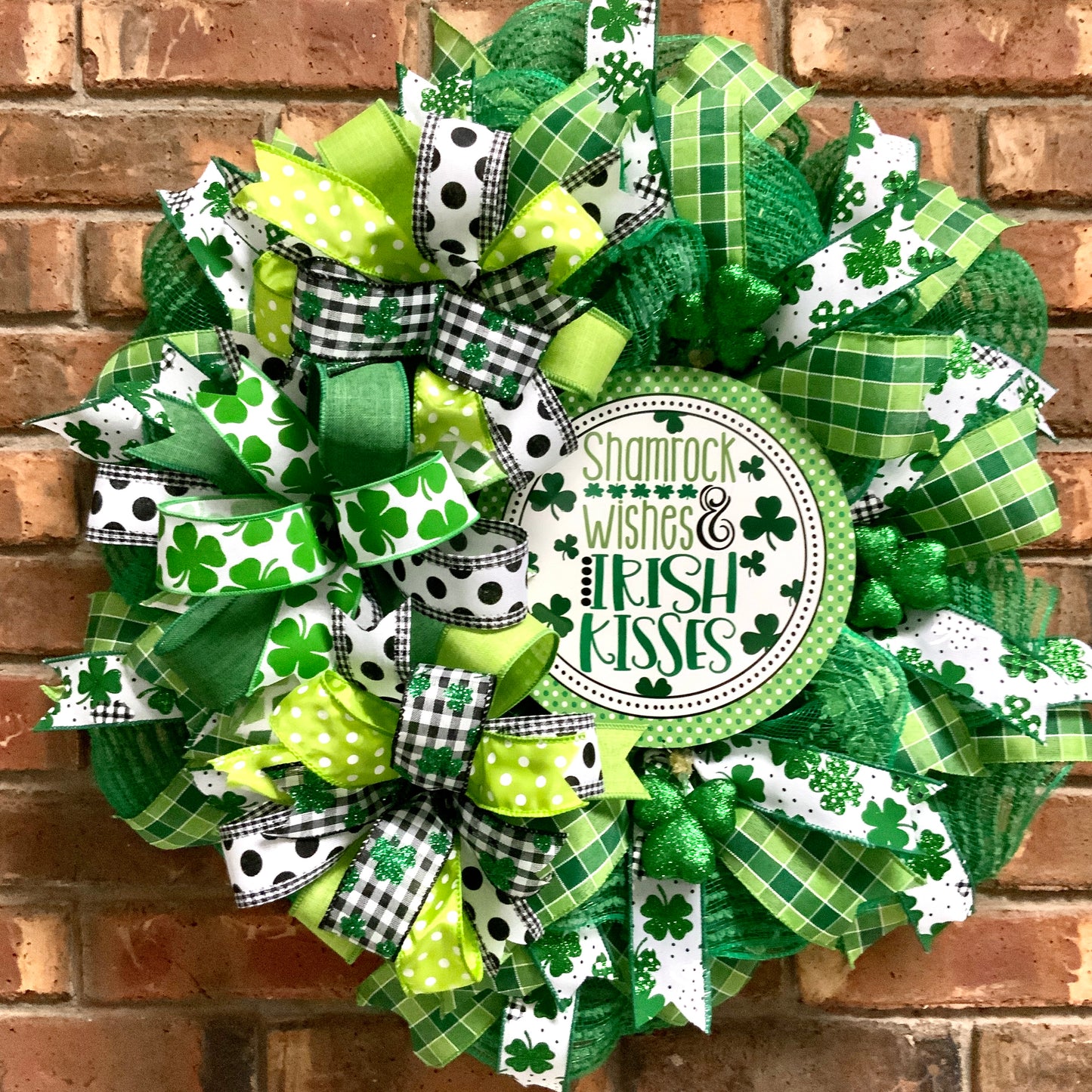 Irish Blessing Wreath, Irish Wreath, Shamrock Wreath, St Patrick Day Wreath, Irish Blessing Decor, St Patrick Day Decor