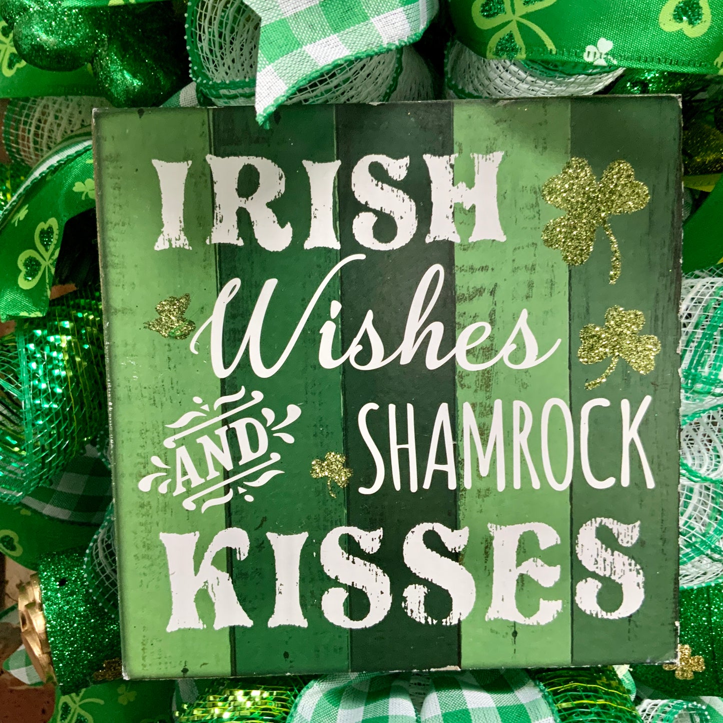 Irish Snoopy Wreath, Irish Door Hanger, Shamrock Wreath, Irish Blessing Wreath For Front Door, St Patrick's Day Wreath