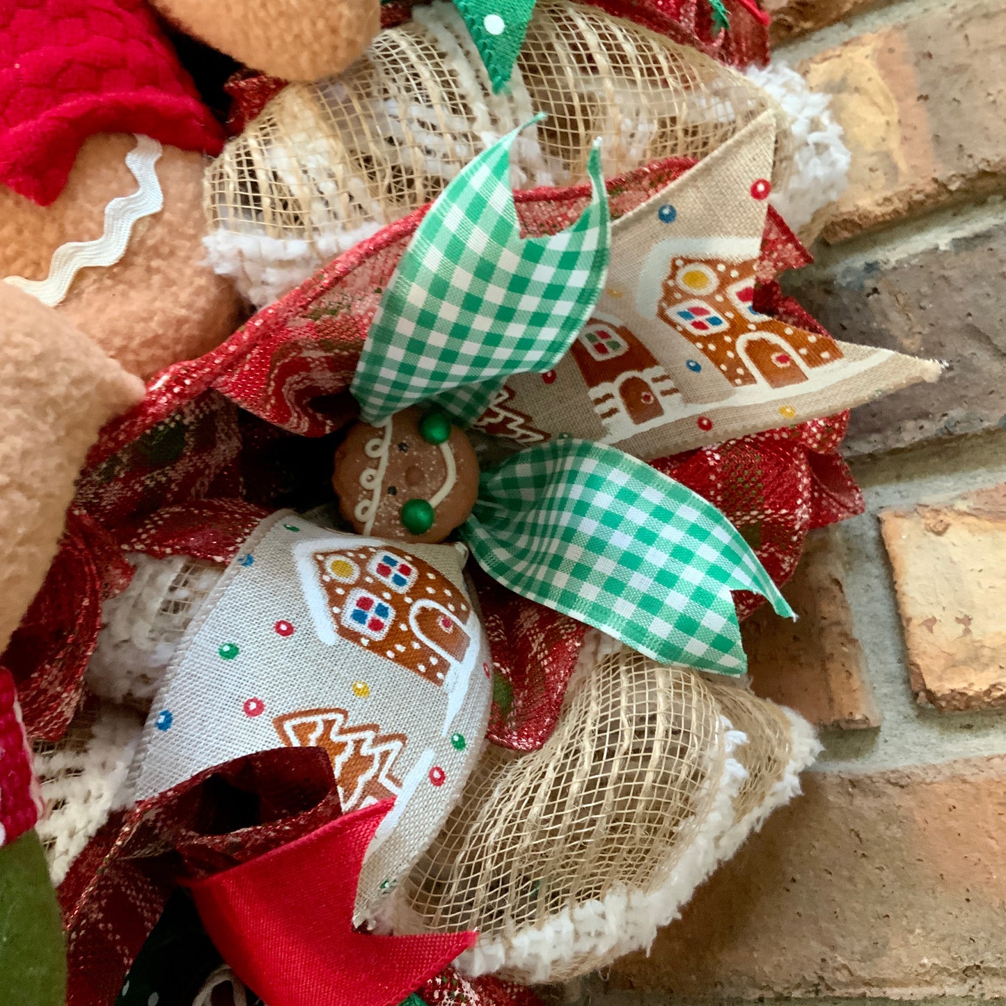 Gingerbread Wreath. Gingerbread Christmas Wreath, Gingerbread Man Wreath, Gingerbread Christmas Decor, Christmas Wreath For Front Door