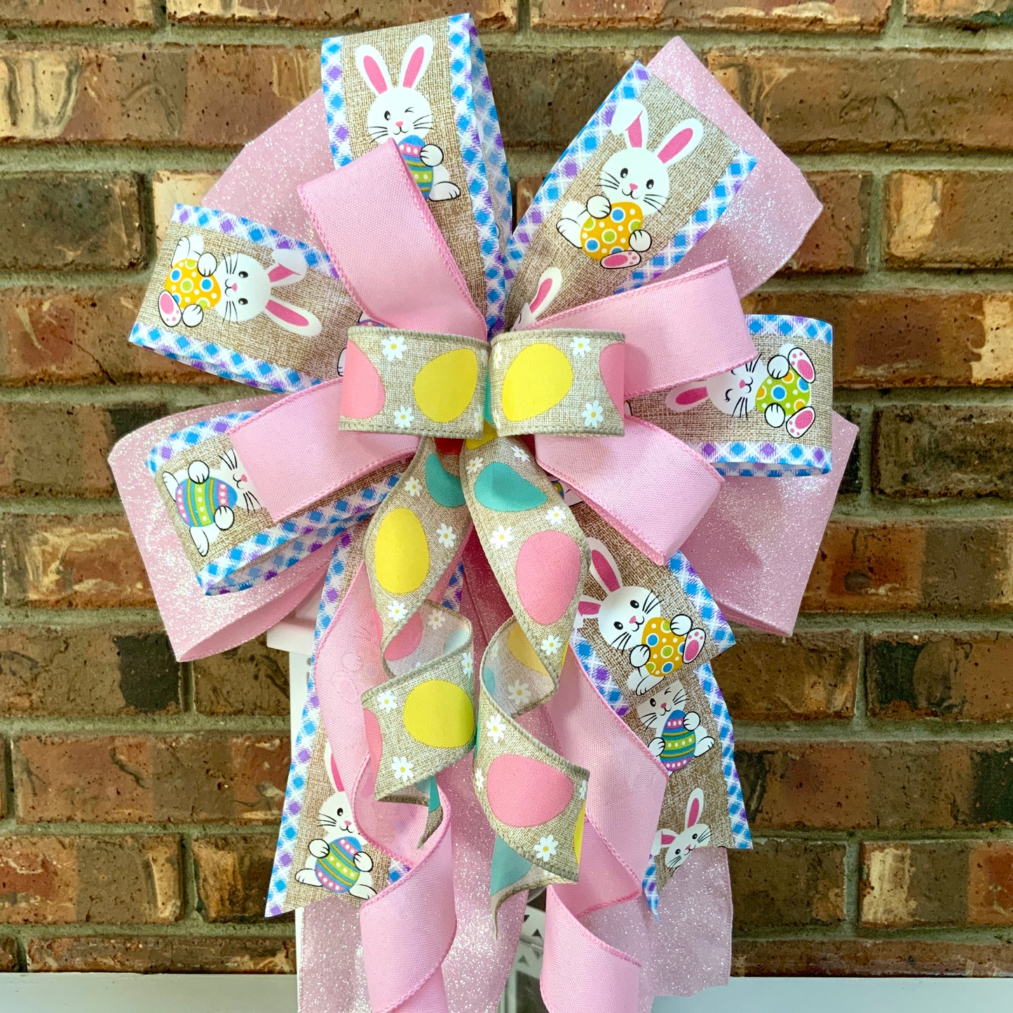 Easter Bow, Easter Rabbit Bow, Easter Bunny Bow, Easter Lantern Bow, E –  Amour Front Door